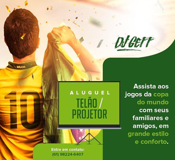 Telões para assistir à Copa em família